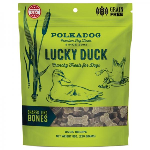Polka Dog Lucky Duck Bones