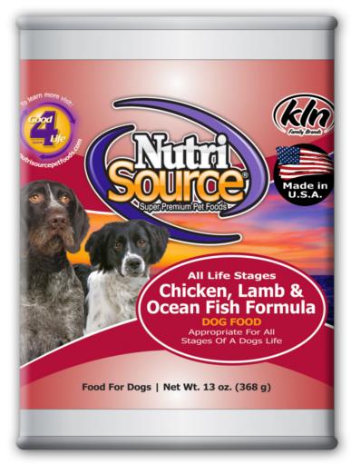 Nutrisource D Can Chicken/Lamb/Fish 13oz