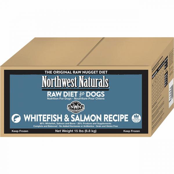 Northwest Naturals D 15lb Raw Nuggets Whitefish & Salmon