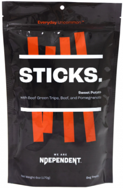 Ndependent D Sticks: Sweet Potato with Beef Green Tripe 6oz