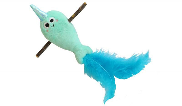 Mad Cat C Toy Narwhal with Silverine Stick