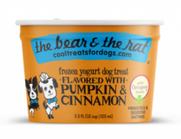 Bear & Rat Frozen Pumpkin & Cinnamon Yogurt 3.5oz