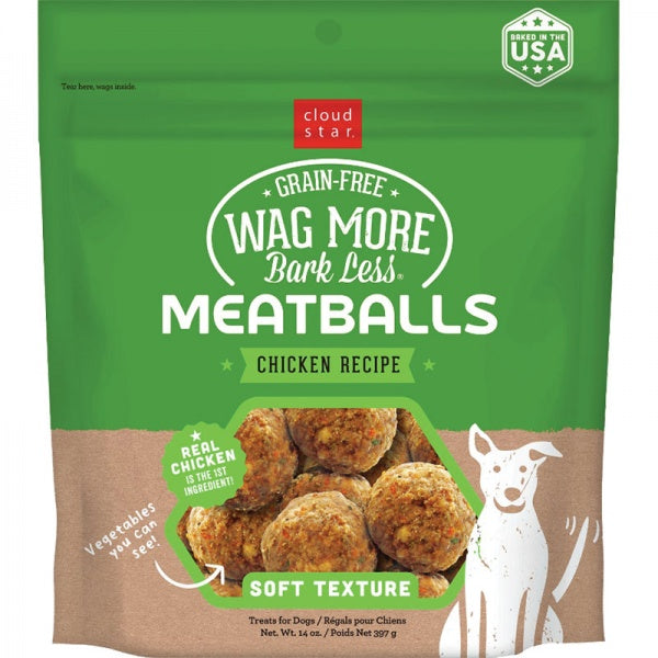 Wag More D Meatball GF Chicken 10 oz