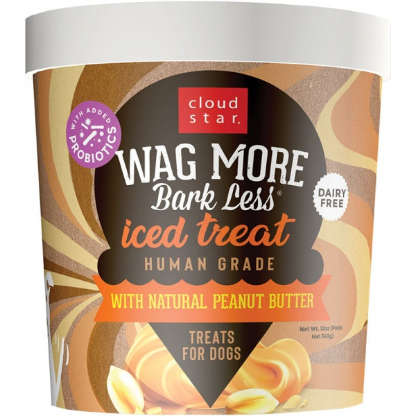 Wag More Frozen Iced Treat Peanut Butter 12oz