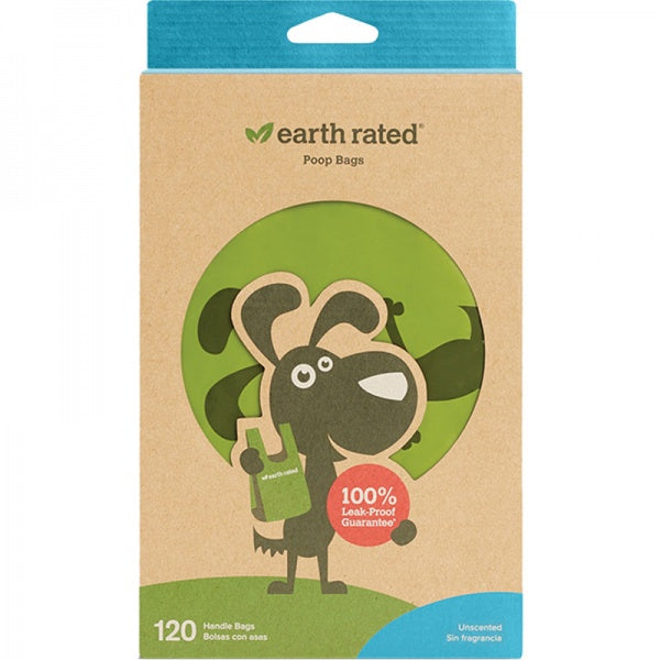 Earth Rated D Unscented Poop Bags w/handle 120ct