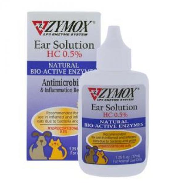 Zymox D/C Ear Solution 1.25oz