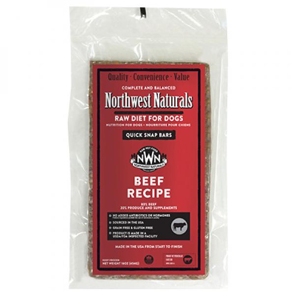 Northwest Naturals D Raw Beef Bar Bulk 25lb