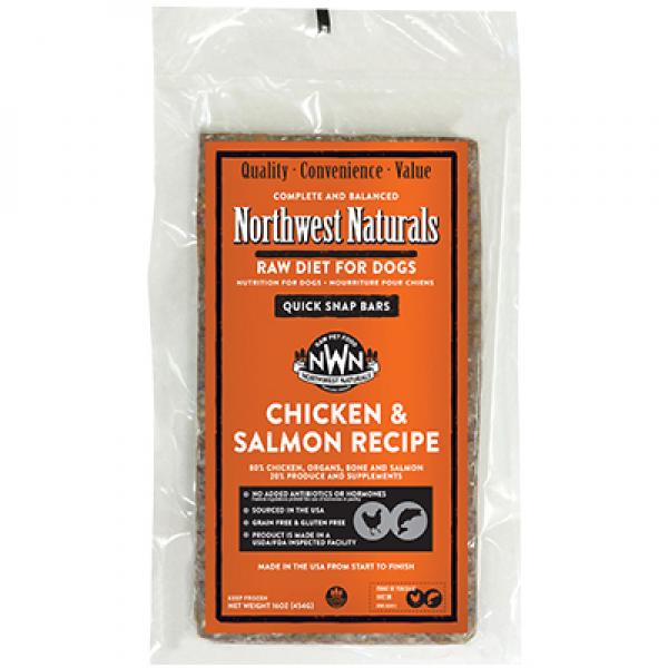 Northwest Naturals D Raw Chicken/Salmon Bar Bulk 25lb