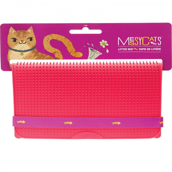 Messy Mutts C Litter Mat Red