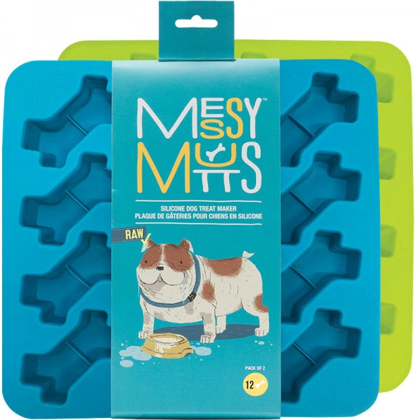 Messy Mutts D Dog Bone Treat Maker 2pk