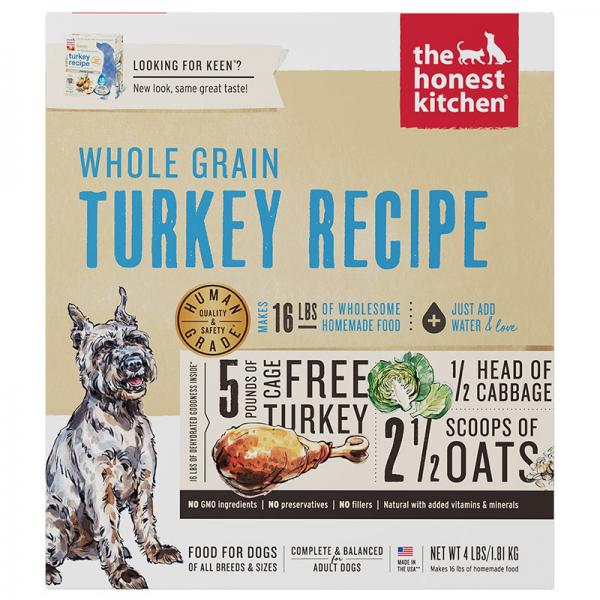 The Honest Kitchen D 4lb Turkey Whole Grain (Keen)