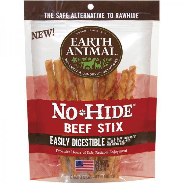 Earth Animal D No Hide Beef Stix 10-Pack