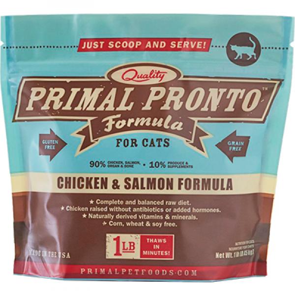 Primal C Raw Pronto Chicken/Salmon 1lb
