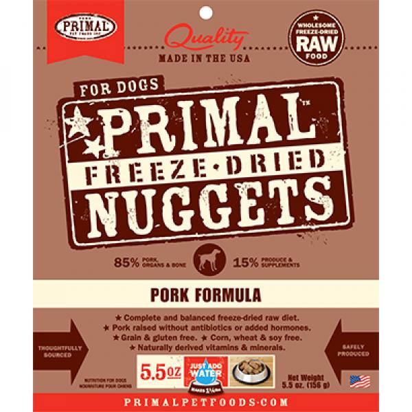 Primal D 5.5oz FD Pork Nuggets