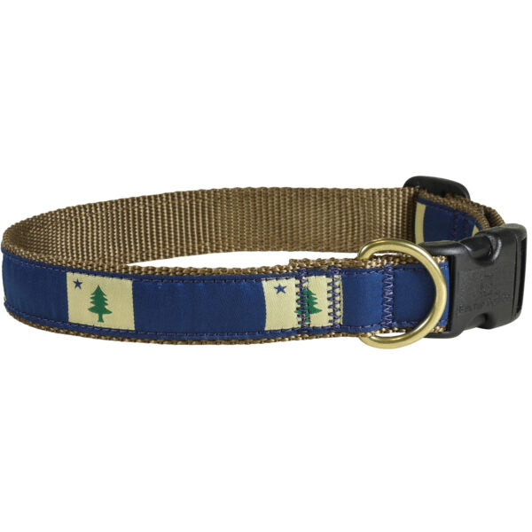 Belted Cow D Collar Maine State Flag S 1"