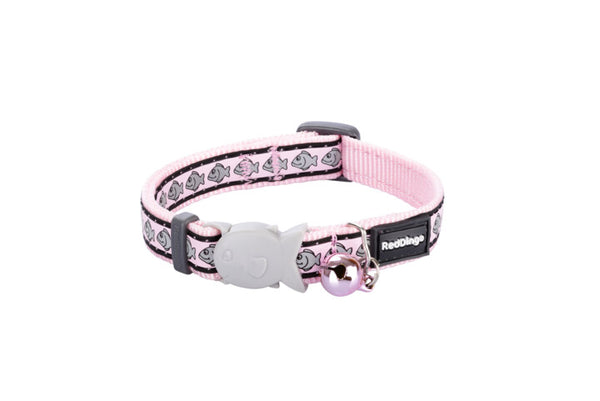 Red Dingo Cat Collar Reflective Pink