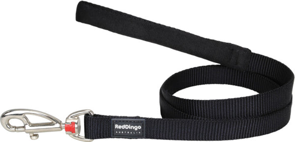 Red Dingo Leash Black Small 15mm 6ft