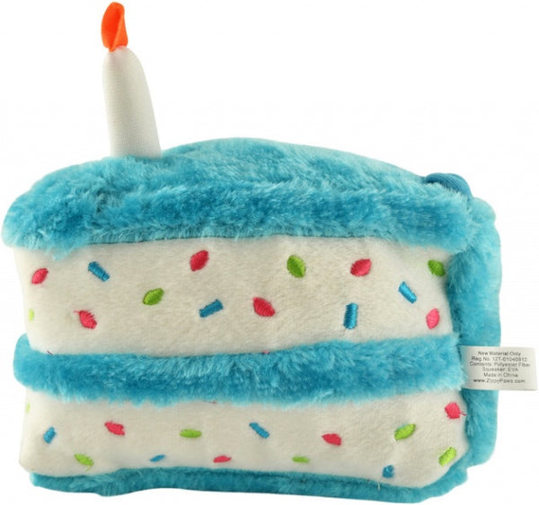 Zippy Paws D Birthday Cake Blue