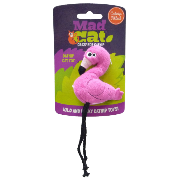 Mad Cat C Toy Flingin' Flamingo