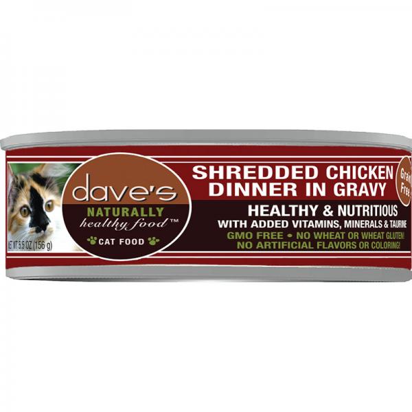 Dave's Pet Food C Can Shredded Chicken 5.5oz