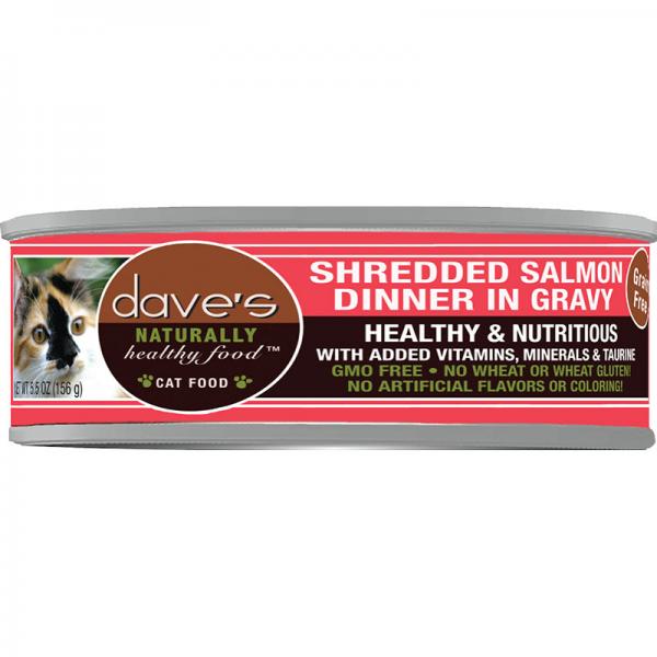 Dave's Pet Food C Can Shredded Salmon 5.5oz