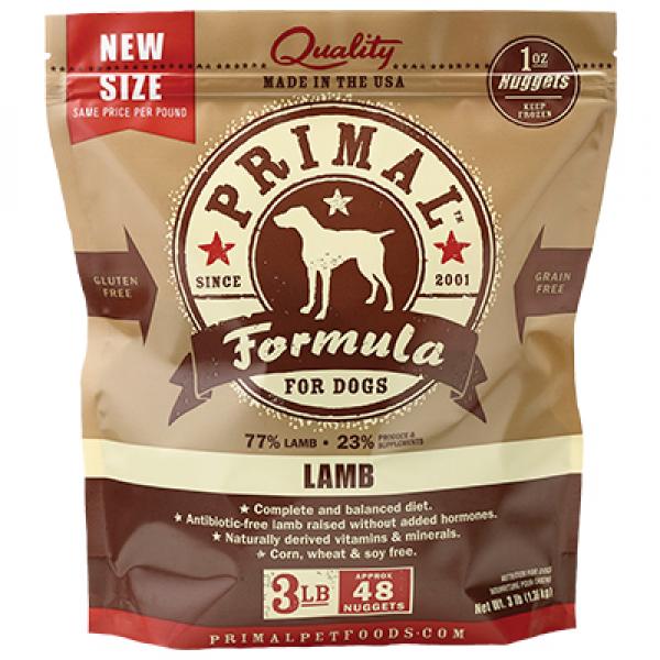 Primal D Raw Lamb Nuggets 3lb