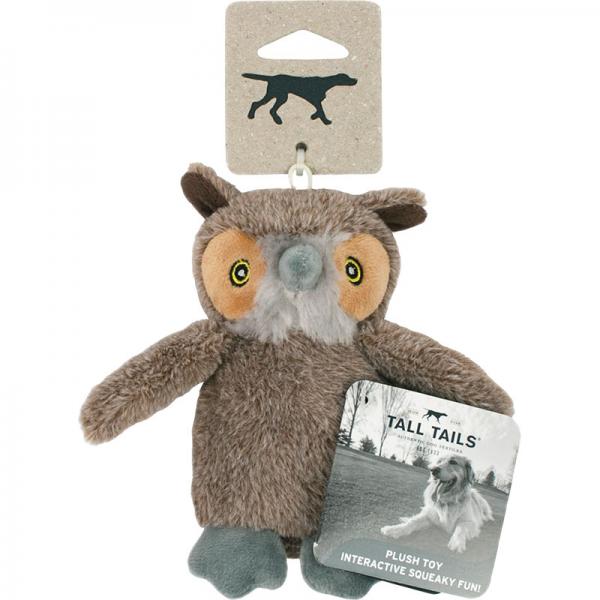 Tall Tails D Toy Squeaker Owl 5" - NLO