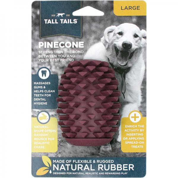 Tall Tails D Toy Rubber Pinecone 4"