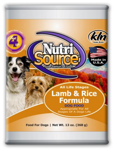 Nutrisource D Can Lamb/Rice 13oz