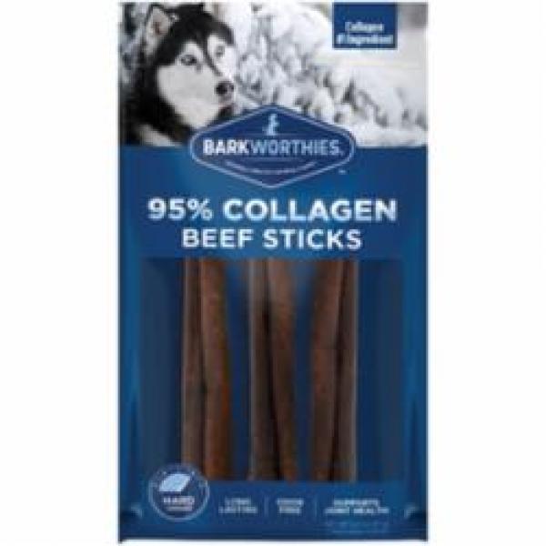 Barkworthies D Collagen Beef Stick 6" 3PK