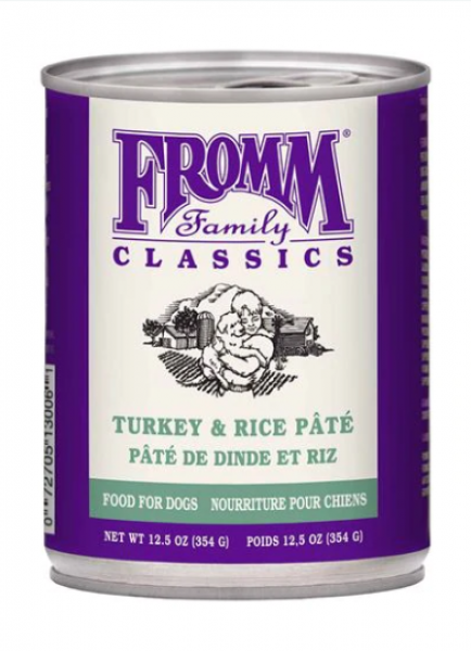 Fromm D Can Classic Paté Turkey & Rice 12.5oz