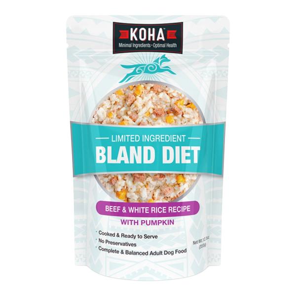 Koha D Pouch Bland Diet Beef & Rice 12.5oz