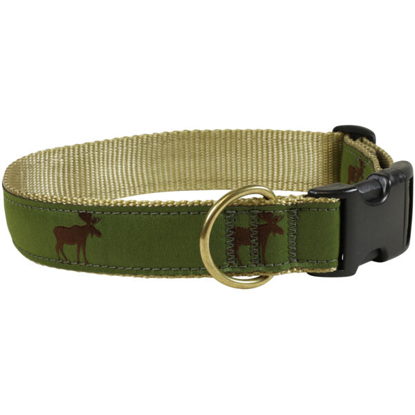 Belted Cow D Collar Moose L 1.25"
