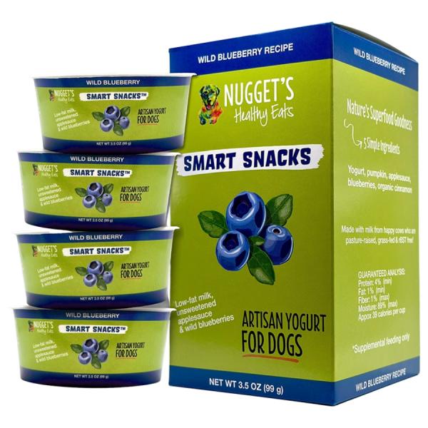 Nugget's Healthy Eats D Wild Blueberry Frozen Yogurt 3.5oz 4pk