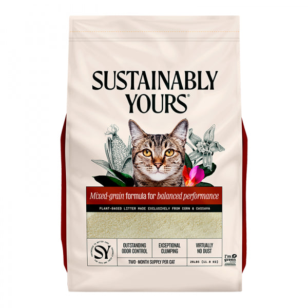 Sustainably Yours C Mixed Grain Litter 26lb