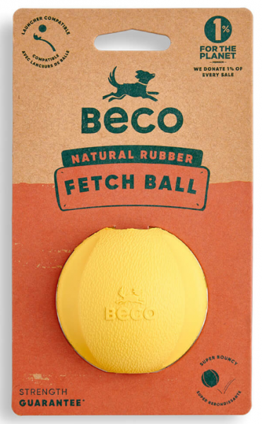 Beco Fetch Ball Yellow
