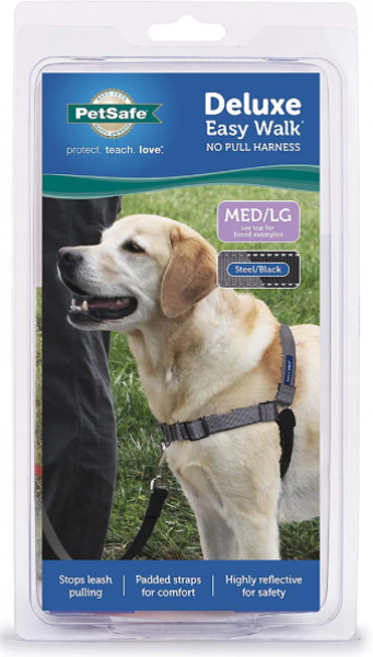 Easy Walk Harness Black Med/Large