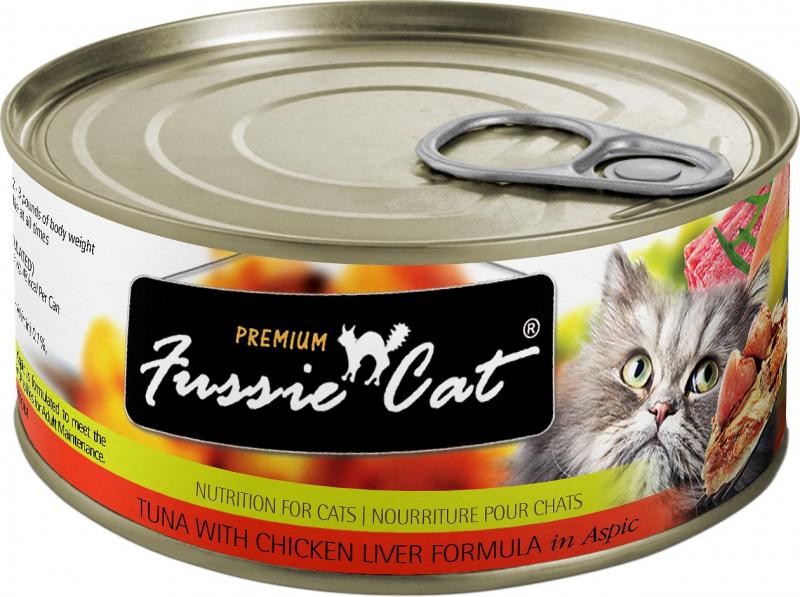 Fussie Cat C Can Tuna/Chicken/Liver 2.8oz -NLO