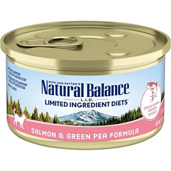 Natural Balance C Can LID Salmon/Gr Pea 5.5oz
