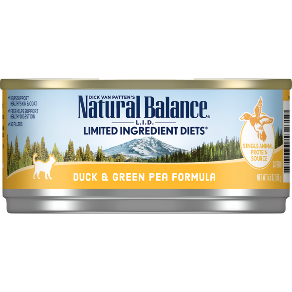 Natural Balance C Can LID Duck/Gr Pea 5.5oz -NLO