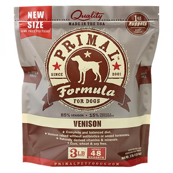 Primal D Raw Venison Nuggets 3lb