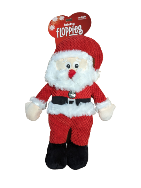 FabDog Floppy Santa L 2025