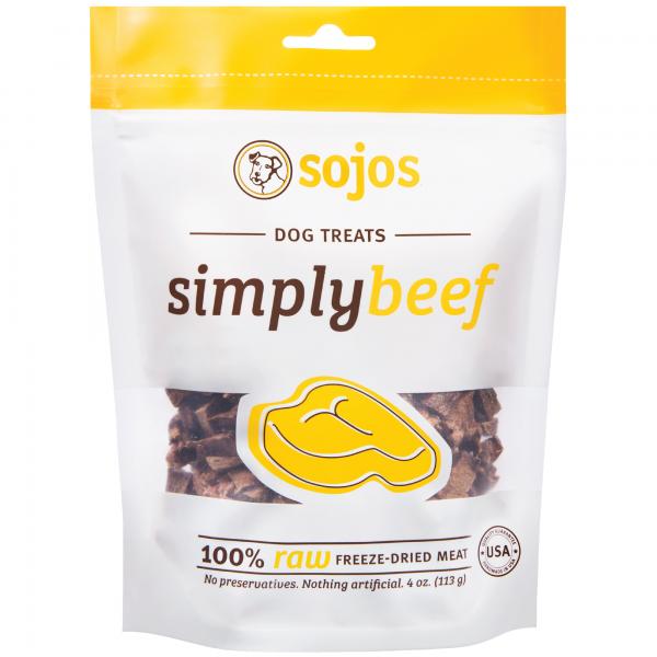 Sojos D Treats Simply Beef 4oz