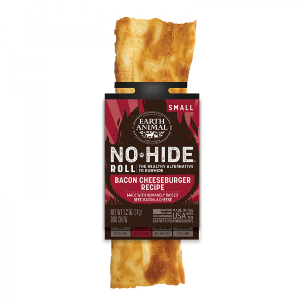 Earth Animal D No Hide BBQ Bacon Cheeseburger S 4" - NLO