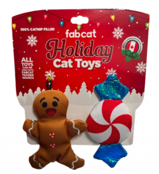FabCat C Gingerbread & Peppermint 2pk 2025