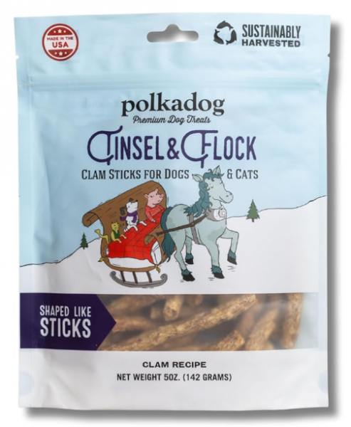 Polka Dog Tinsel Flock Pouch 5oz 2025
