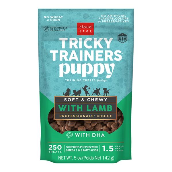 Cloudstar Tricky Trainers Puppy Chewy Lamb 5oz