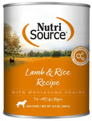 Nutrisource D Can Lamb/Rice 12.3oz