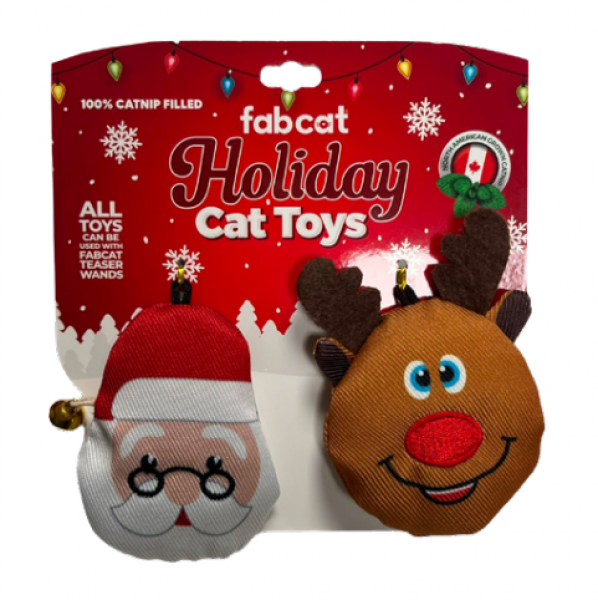 FabCat C Santa & Reindeer 2pk 2025