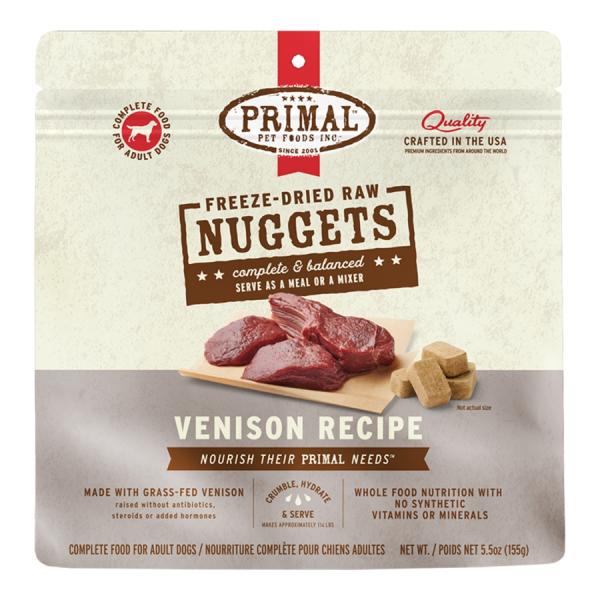 Primal D 5.5oz FD Venison Nuggets